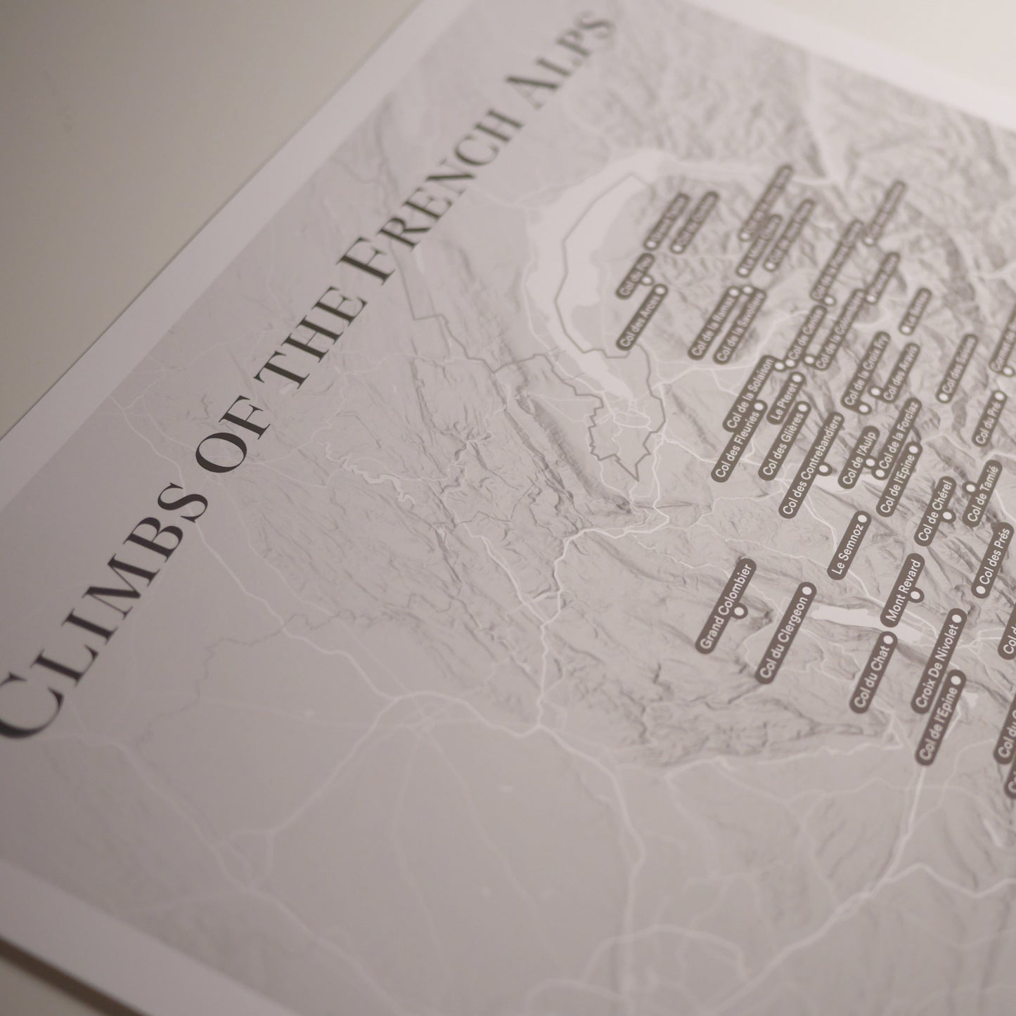 Climbs of the French Alps – Poster – The English Cyclist