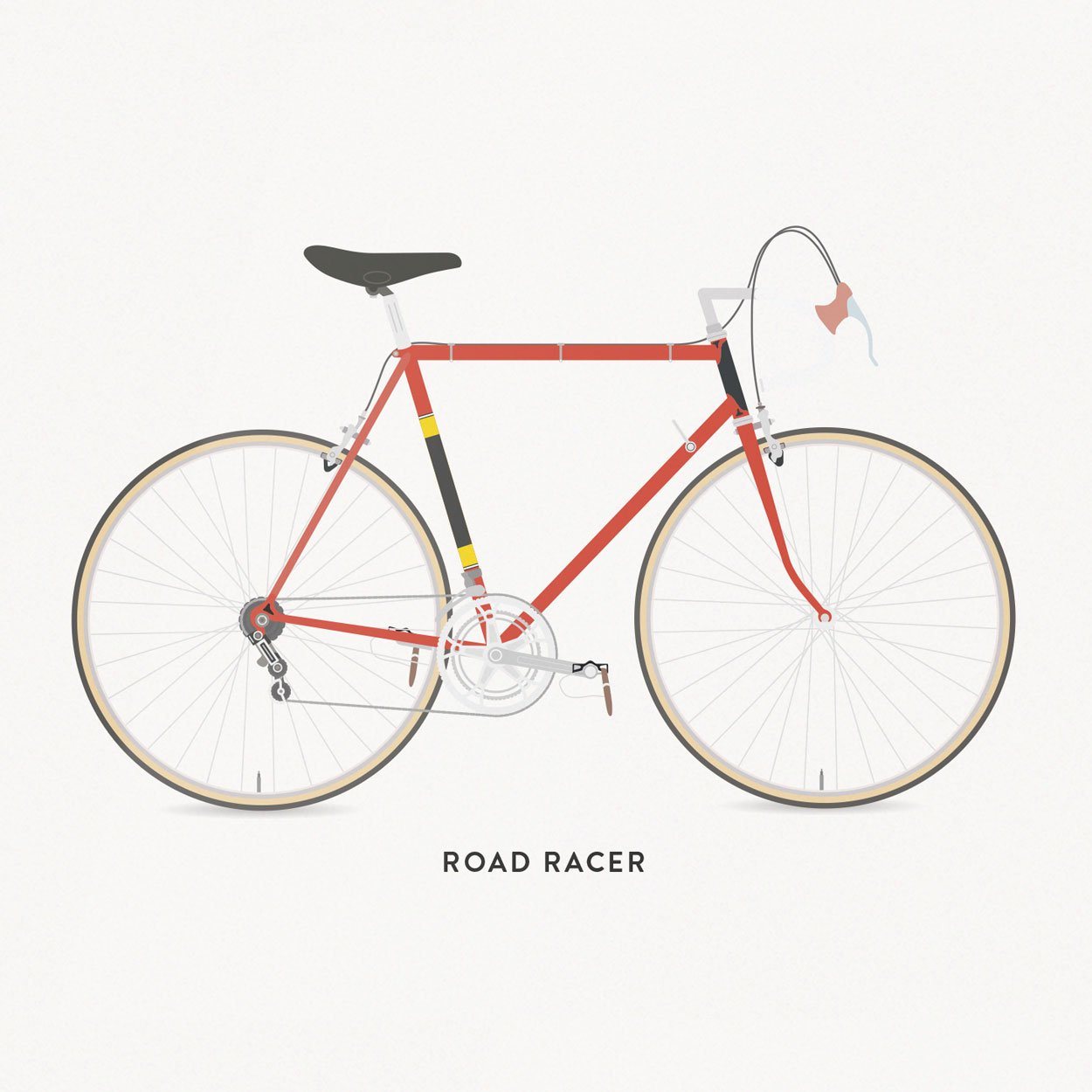 Commuter Path Road – Poster – The English Cyclist