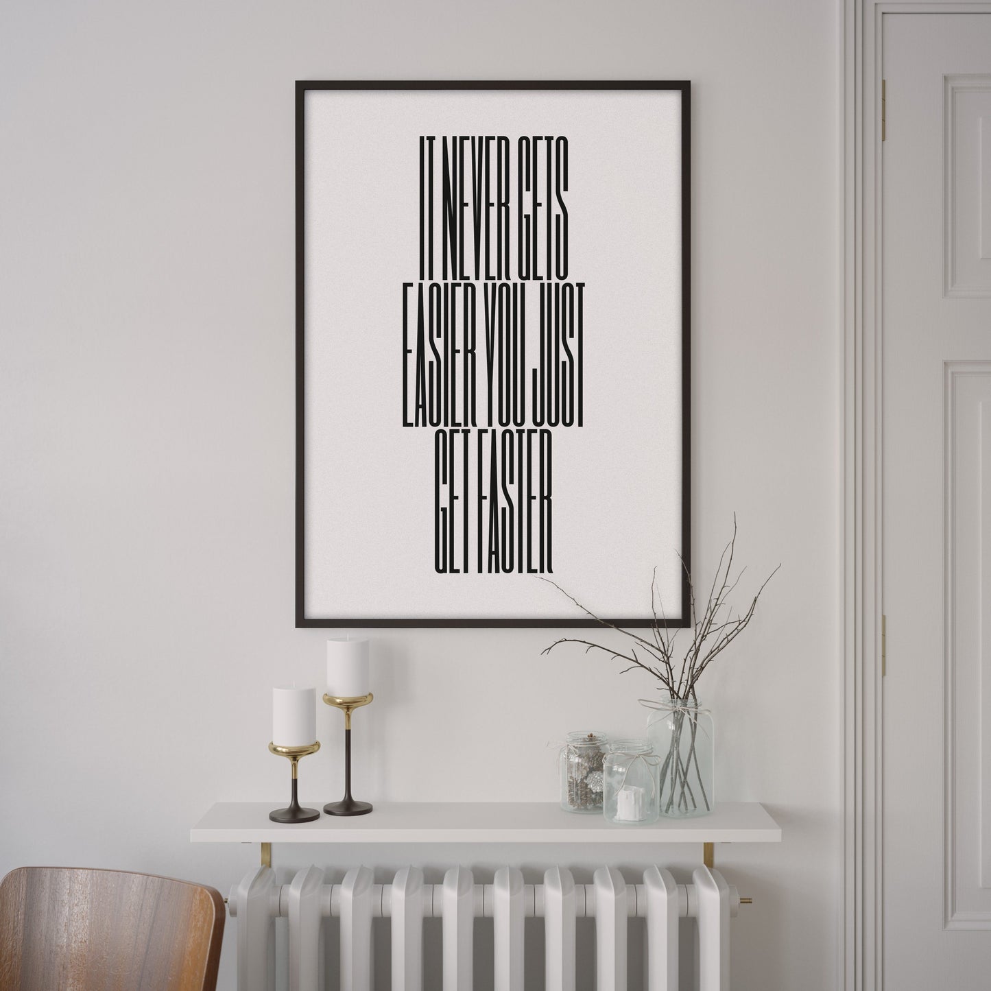 It never gets easier you just get faster – Greg LeMond – Poster – The English Cyclist