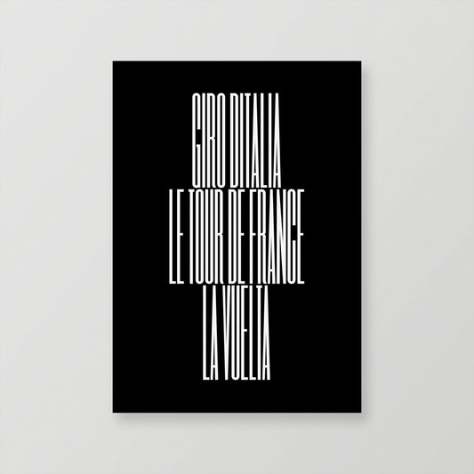 Giro Tour Vuelta – Poster – The English Cyclist