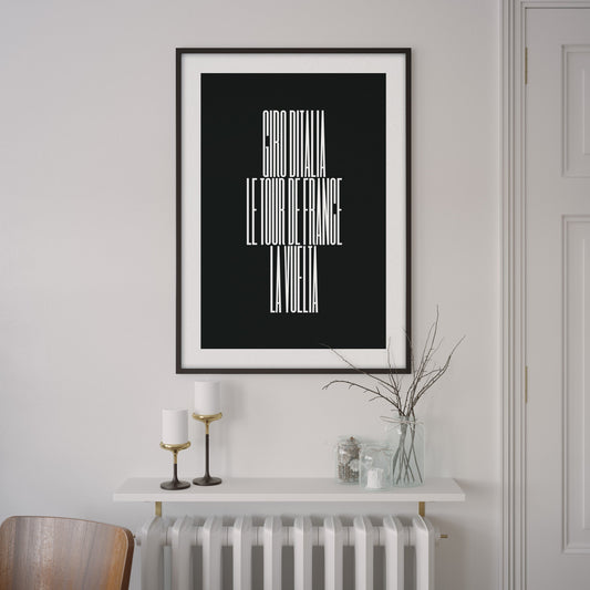 Giro Tour Vuelta – Poster – The English Cyclist