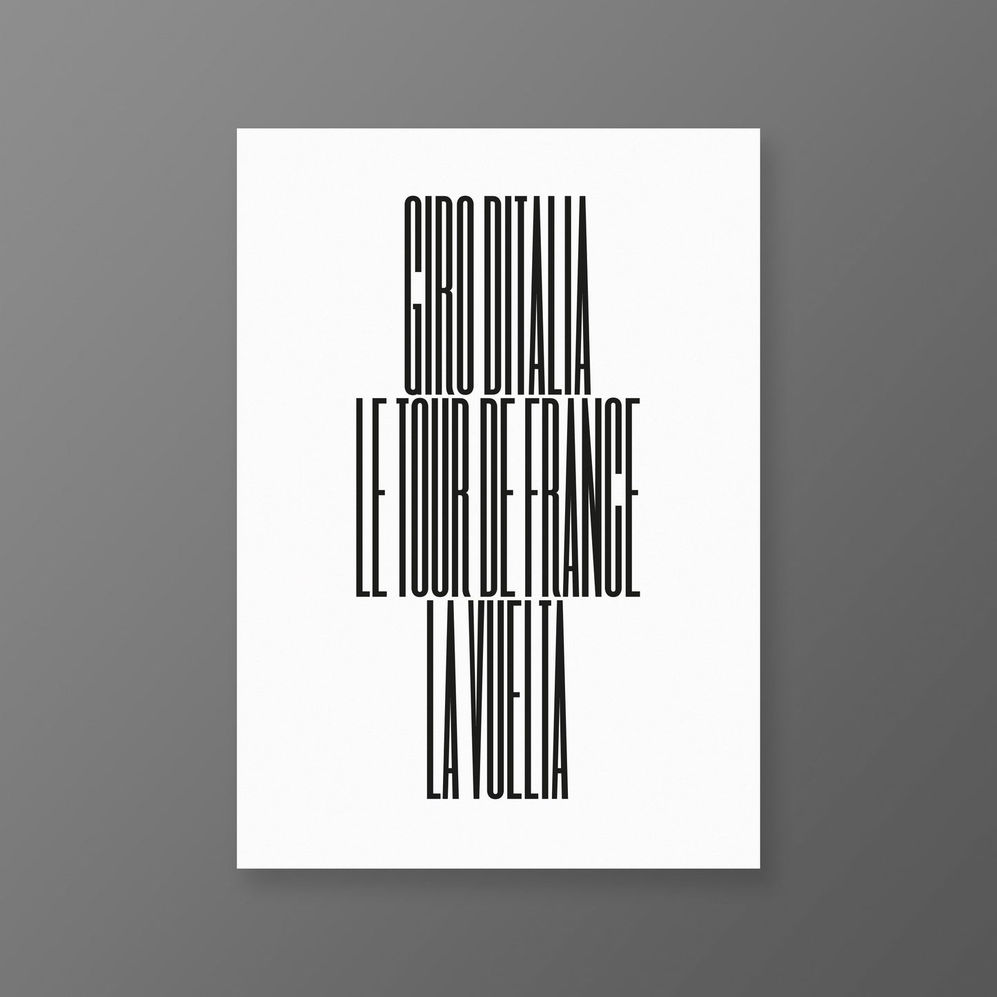 Giro Tour Vuelta – Poster – The English Cyclist