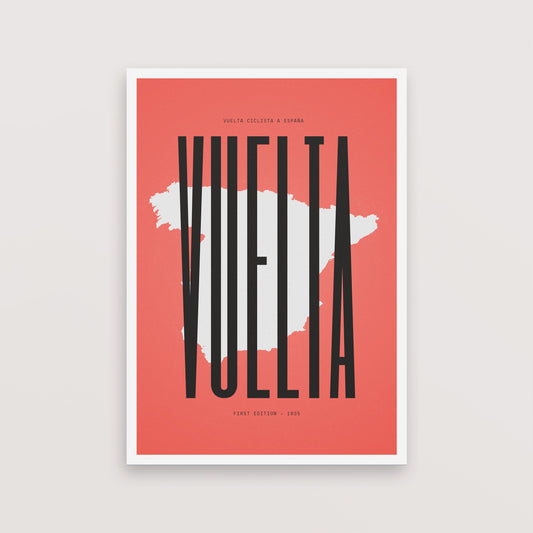 Vuelta Map – Poster – The English Cyclist