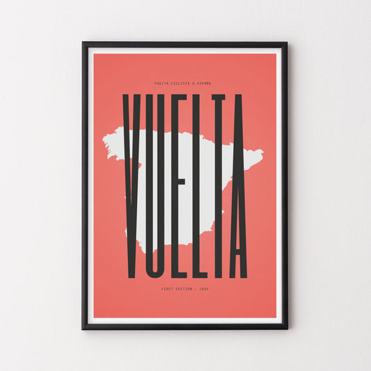 Vuelta Map – Poster – The English Cyclist