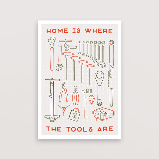 Home Is Where The Tools Are – Poster – The English Cyclist