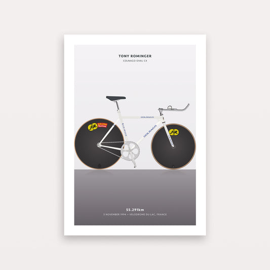 Tony Rominger Hour Record – Poster – The English Cyclist