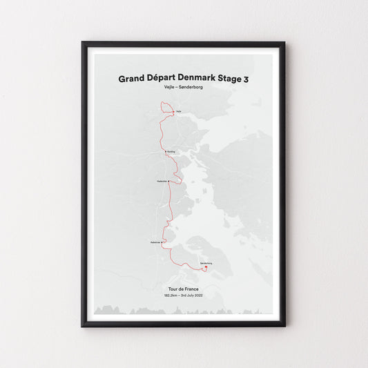 2022 Tour Grand Depart Denmark | Map Print | The English Cyclist