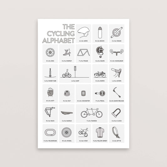 The Cycling Alphabet – Poster – The English Cyclist