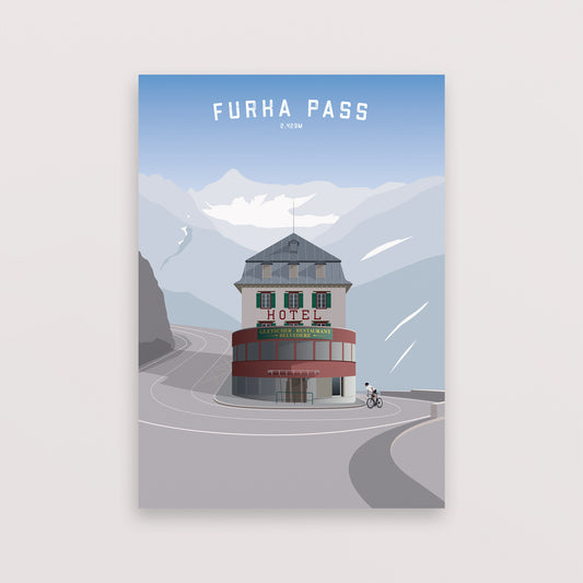 Furka Pass – Poster – The English Cyclist