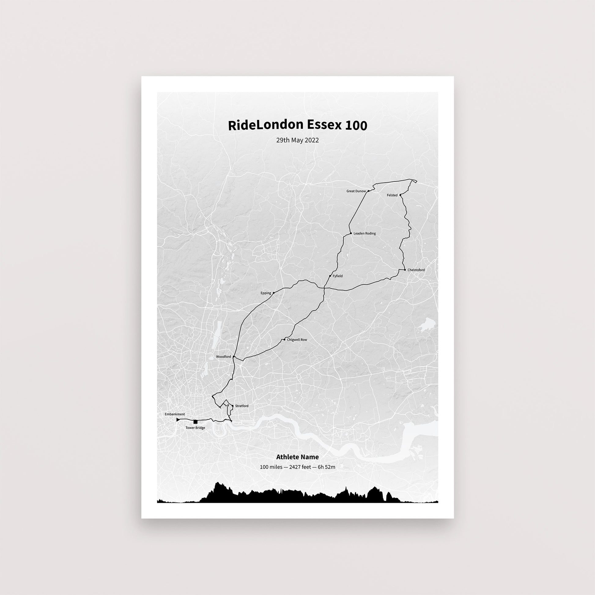 The Ride London Essex 100 - Poster - The English Cyclist