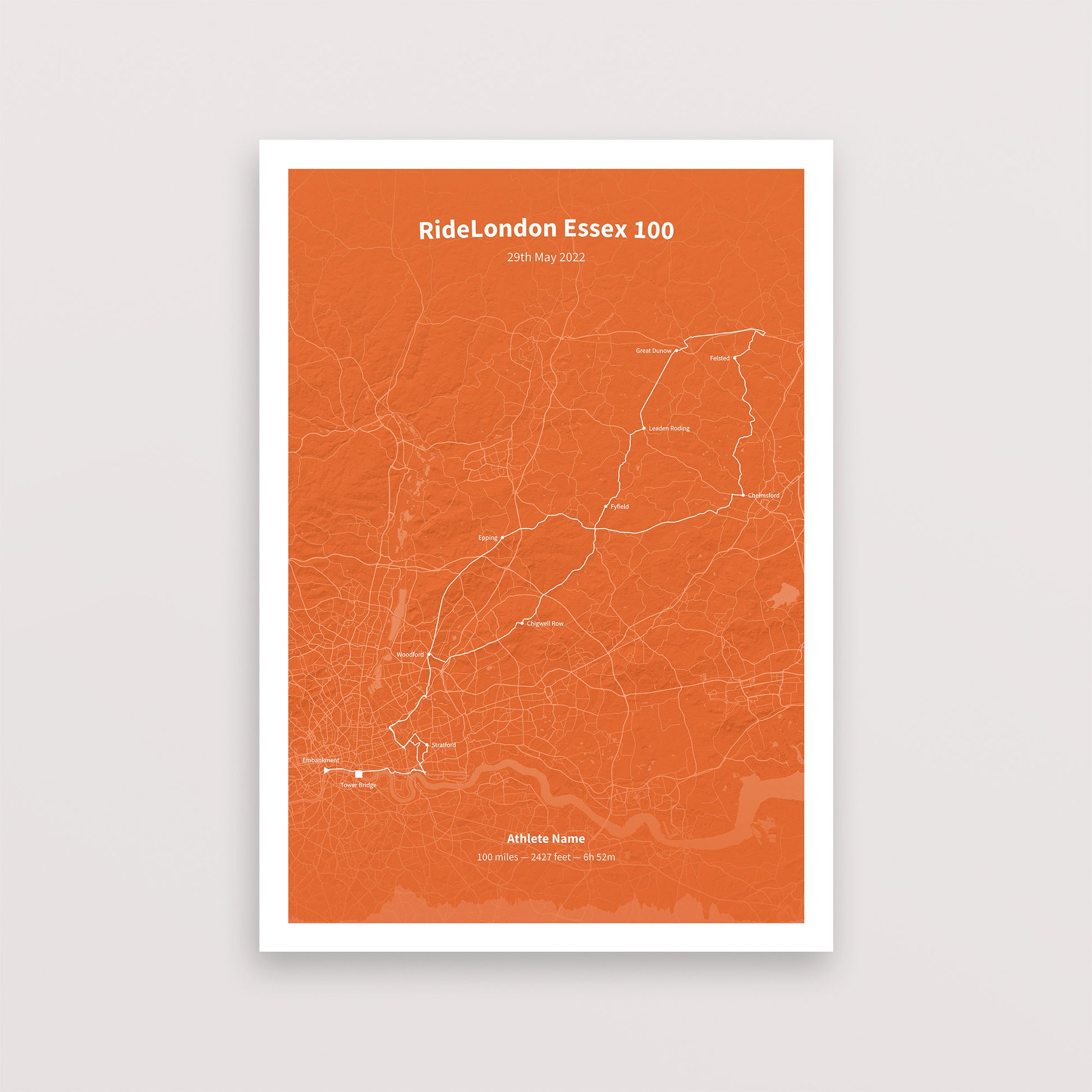 The Ride London Essex 100 - Poster - The English Cyclist
