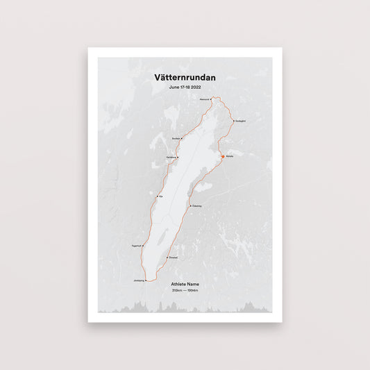 Vätternrundan cycling poster - The English Cyclist