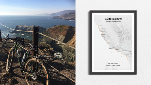 Map Story #5 – Cycling from San Diego to San Francisco