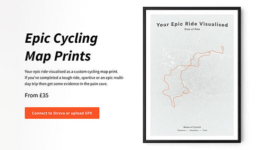 Our New DIY Personalised Cycling Map Print Tool