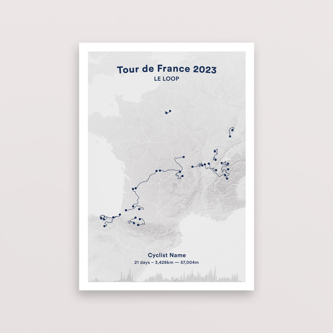 Le Loop Map Poster – The English Cyclist