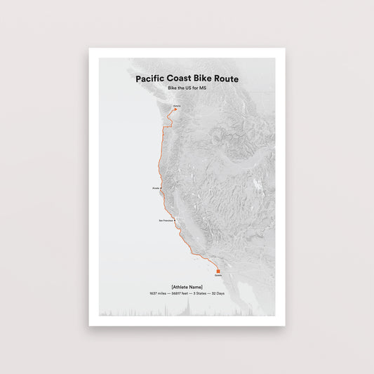 Bike the US For MS Pacific Coast Route