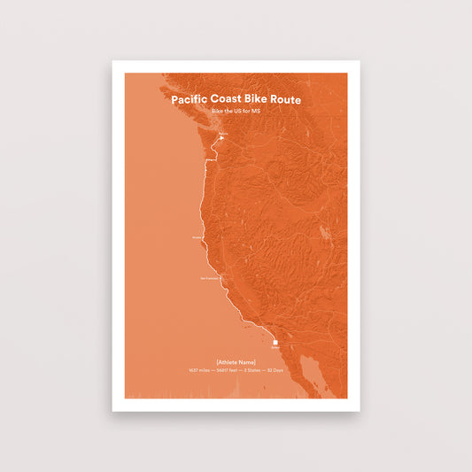 Bike the US For MS Pacific Coast Route