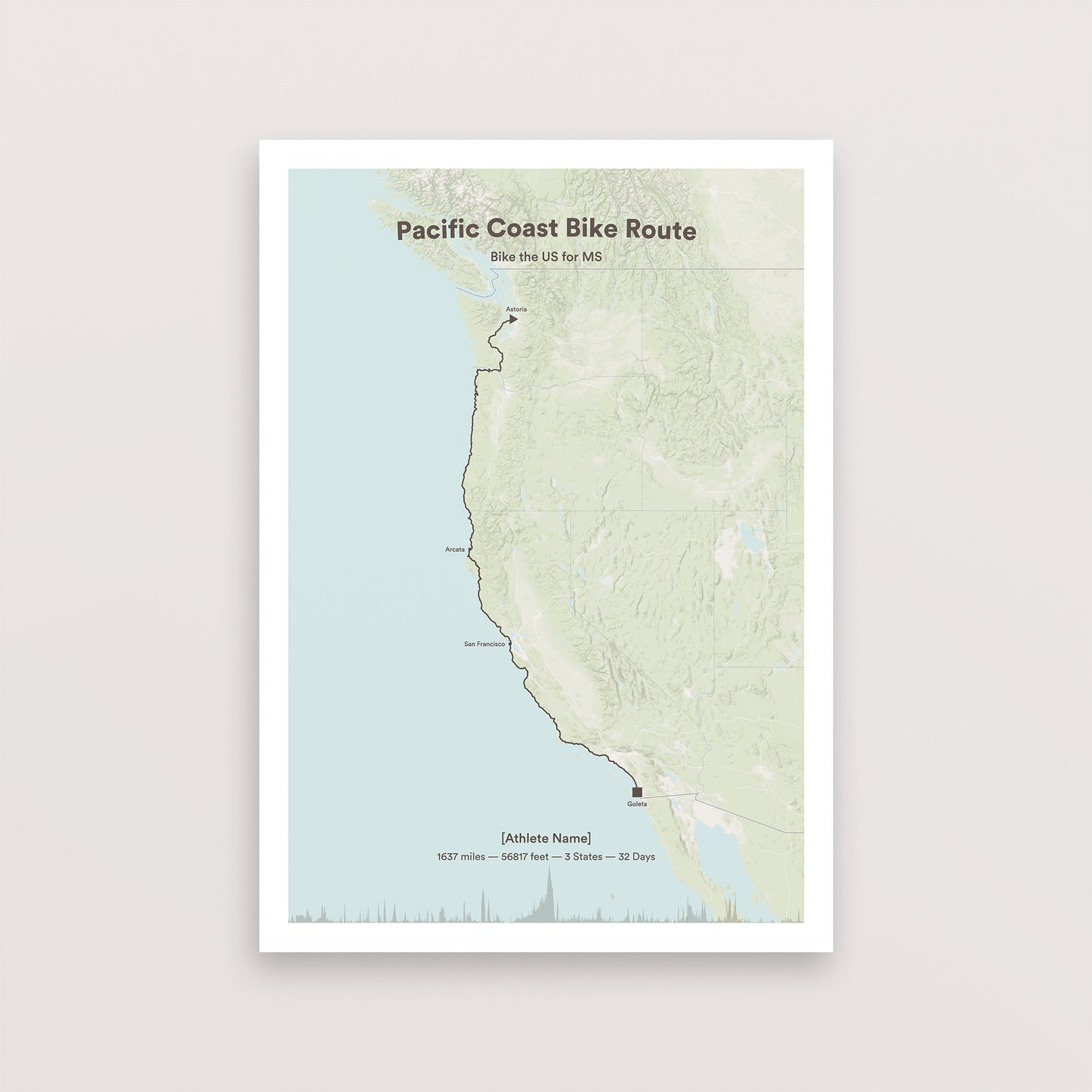 Bike the US For MS Pacific Coast Route