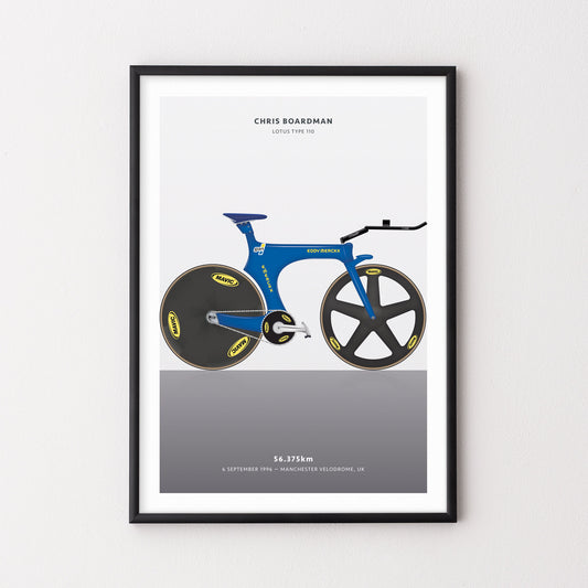 Chris Boardman Hour Record – Poster – The English Cyclist