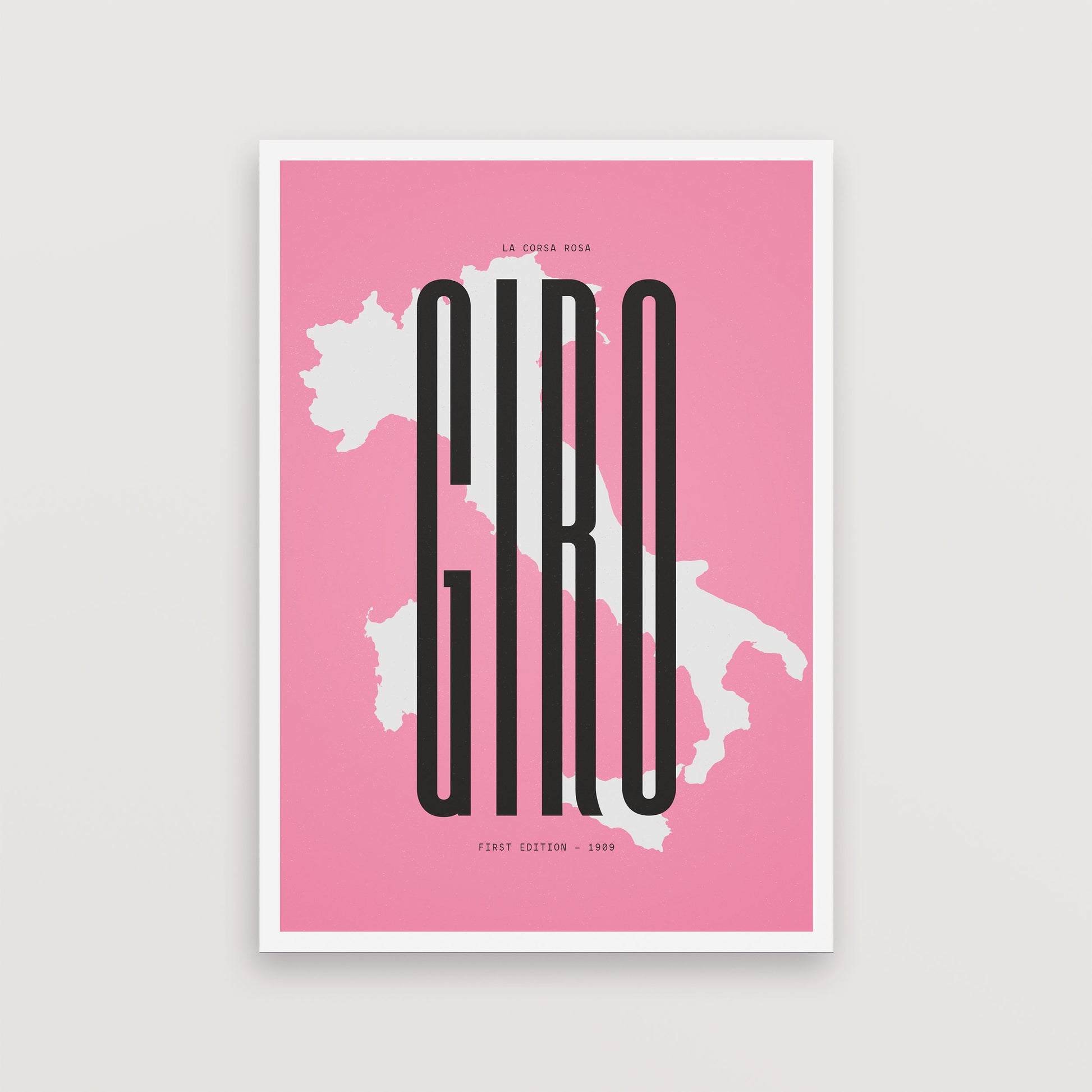 Giro Map – Poster – The English Cyclist