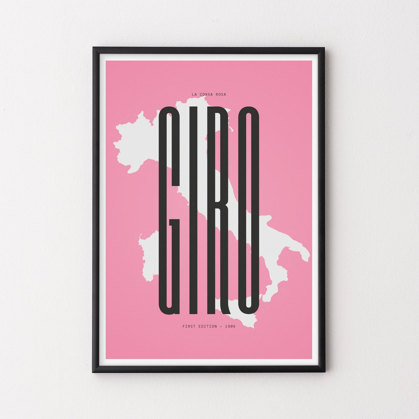 Giro Map – Poster – The English Cyclist