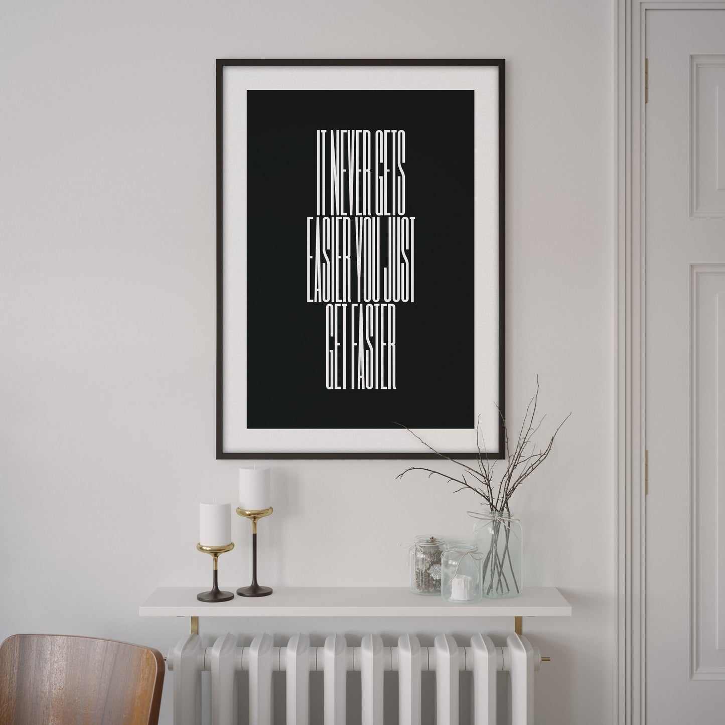 It never gets easier you just get faster – Greg LeMond – Poster – The English Cyclist
