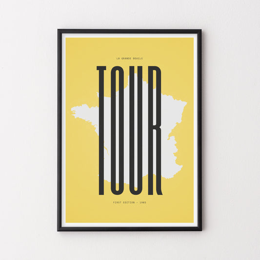 Tour Map – Poster – The English Cyclist