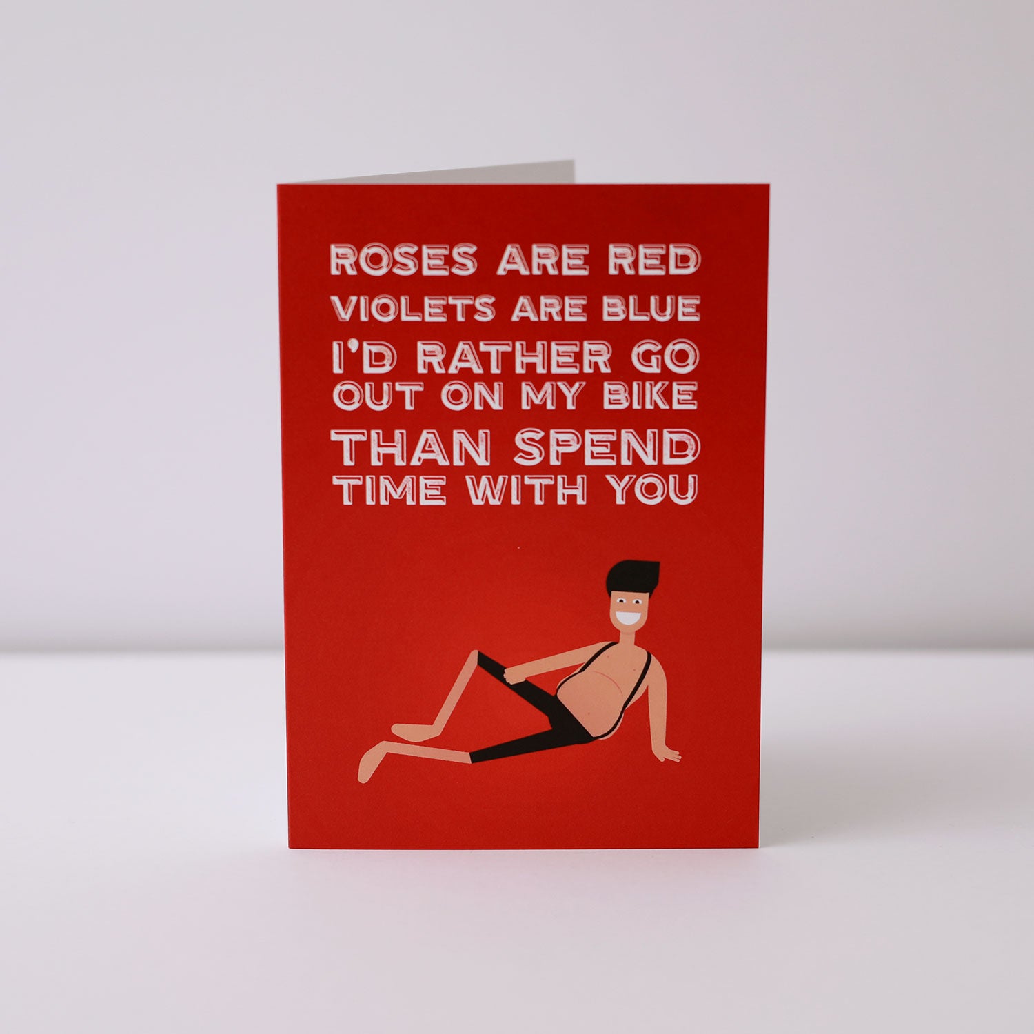 Roses are Red – Greeting Card – The English Cyclist