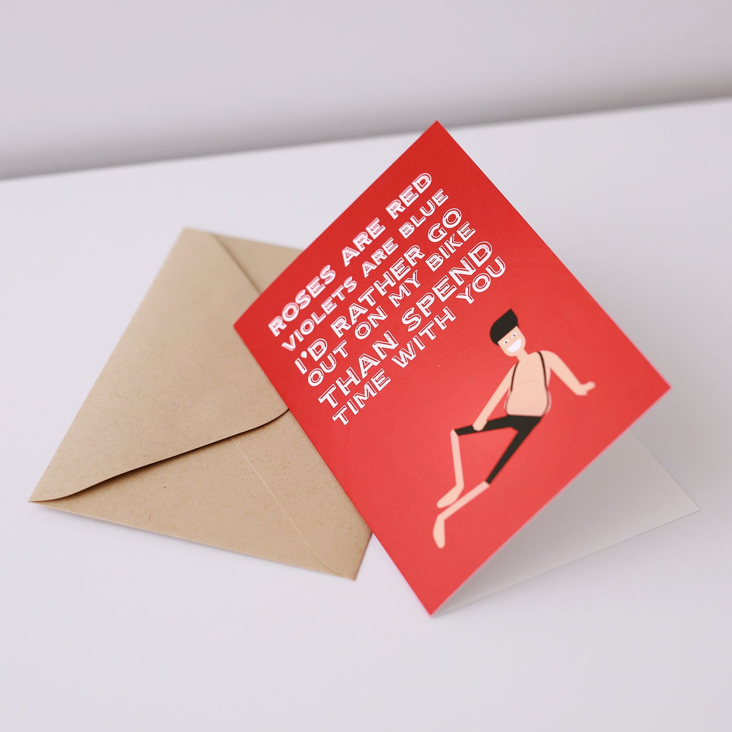 Roses are Red – Greeting Card – The English Cyclist