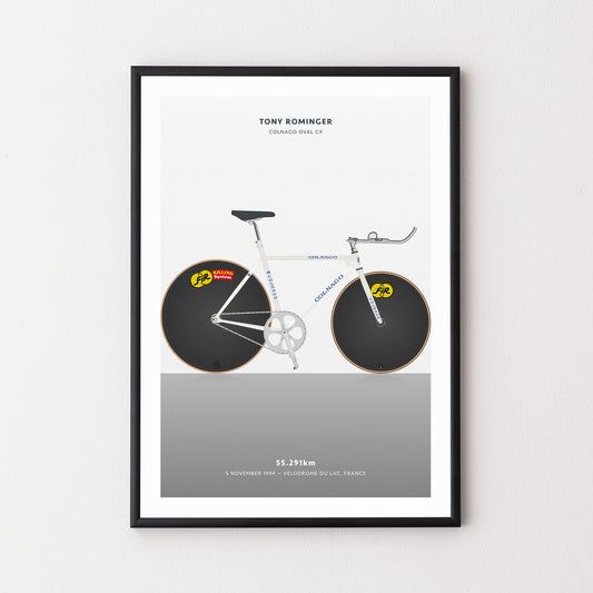 Tony Rominger Hour Record – Poster – The English Cyclist
