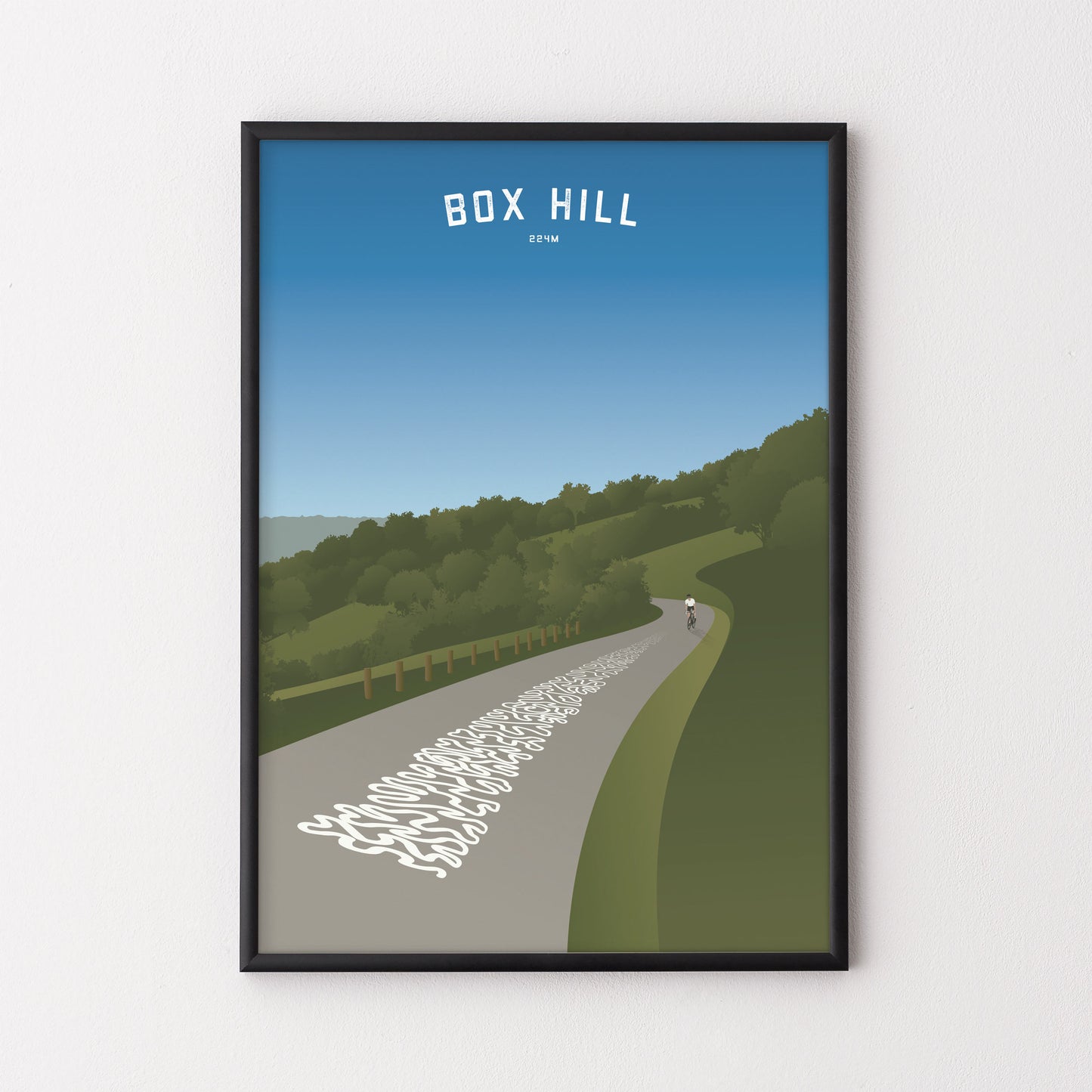 Box Hill – Poster – The English Cyclist