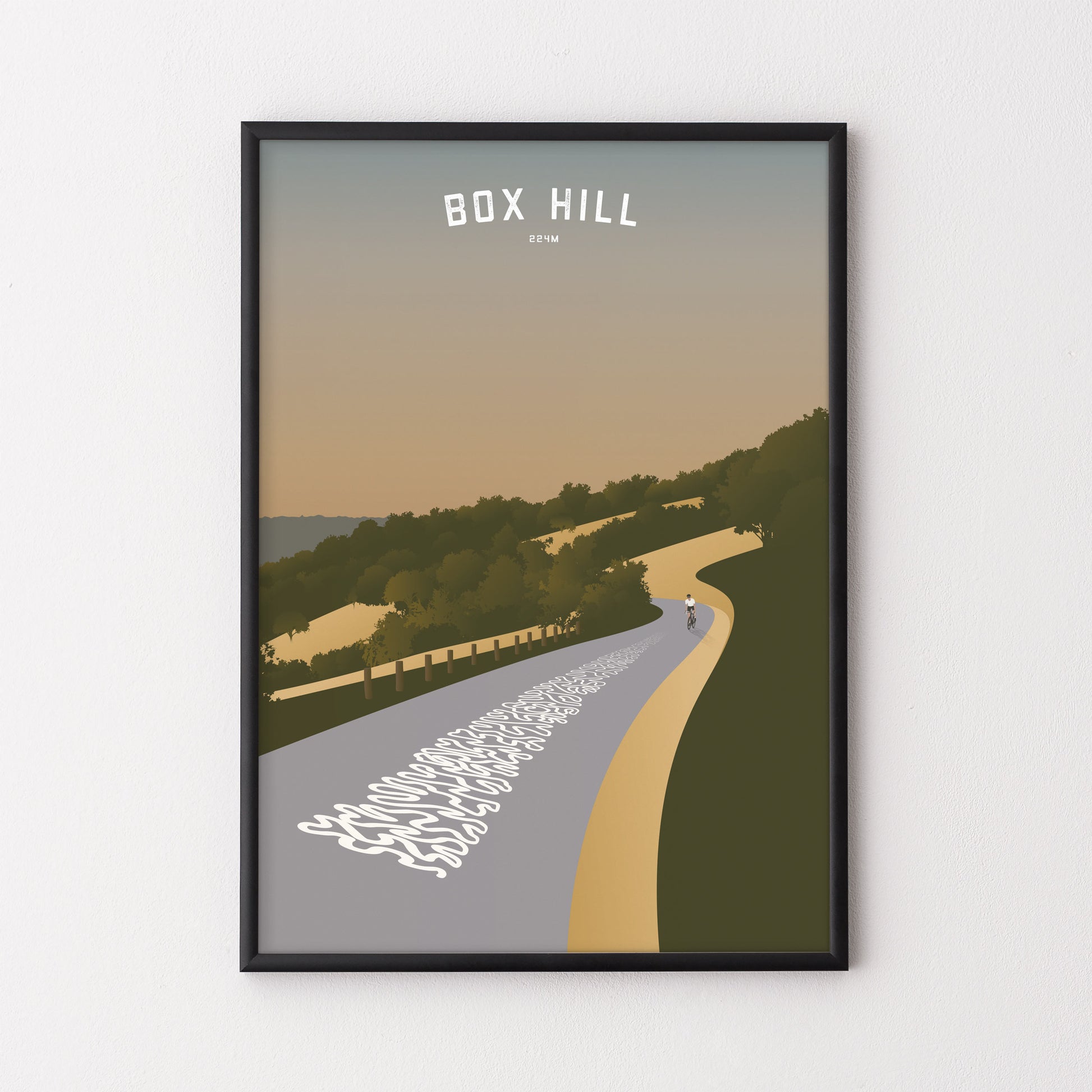 Box Hill – Poster – The English Cyclist