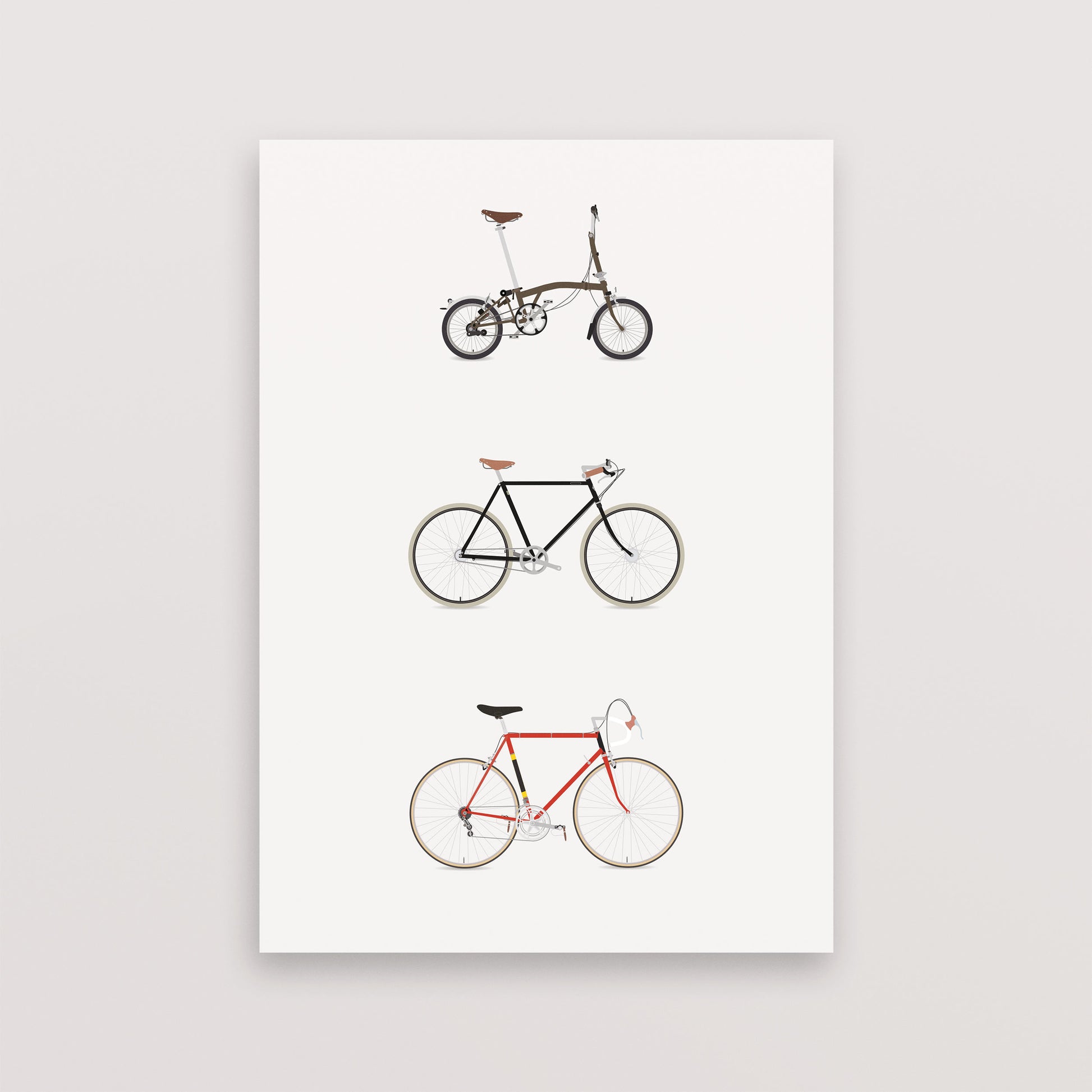 Commuter Path Road – Poster – The English Cyclist