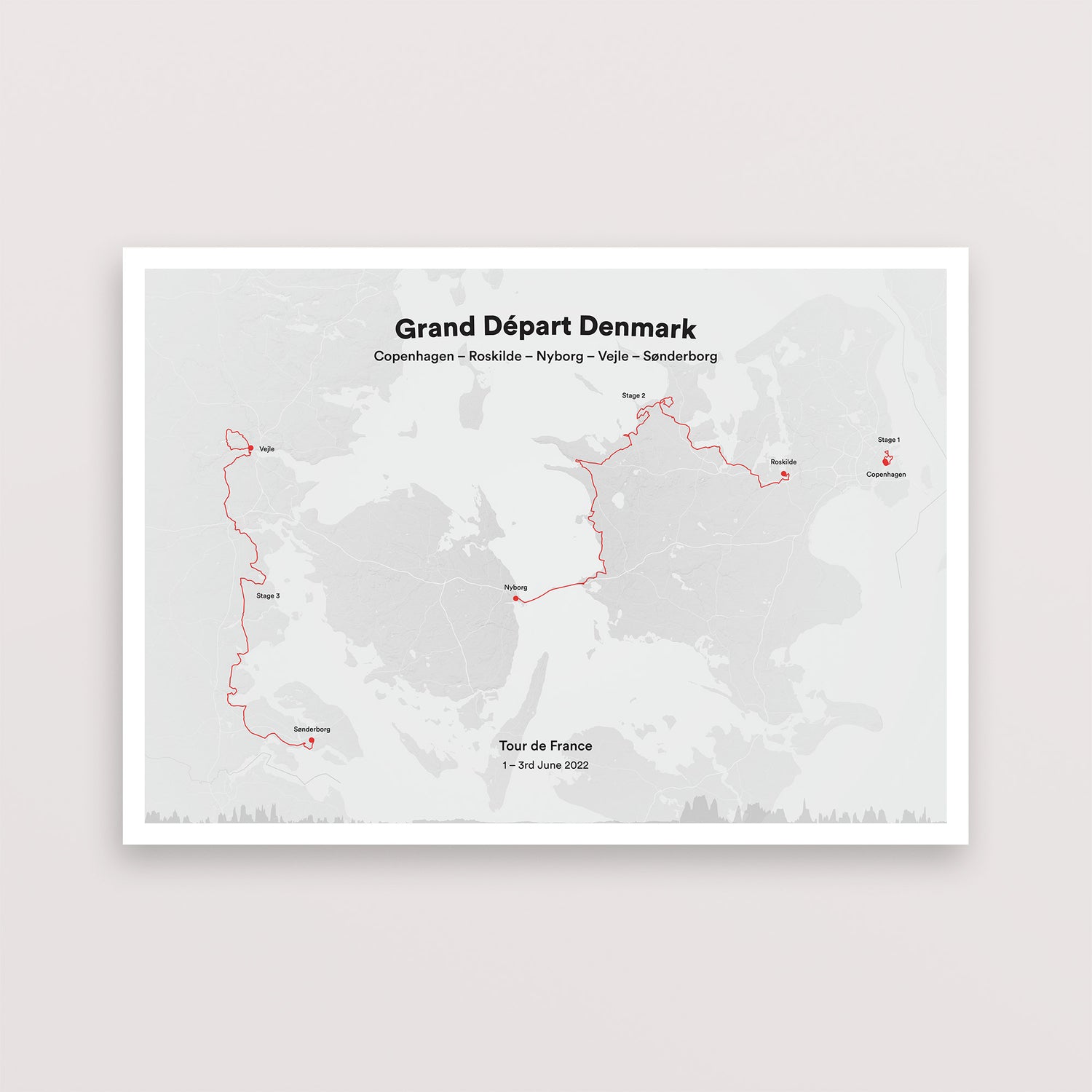 Grand Départ 2022 – Kopenhagen Dänemark Drucke – Tour de France