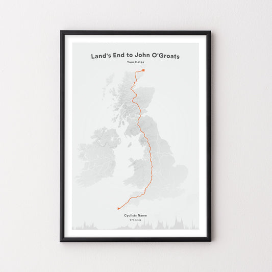 Land's End to John O'Groats – Poster – The English Cyclist