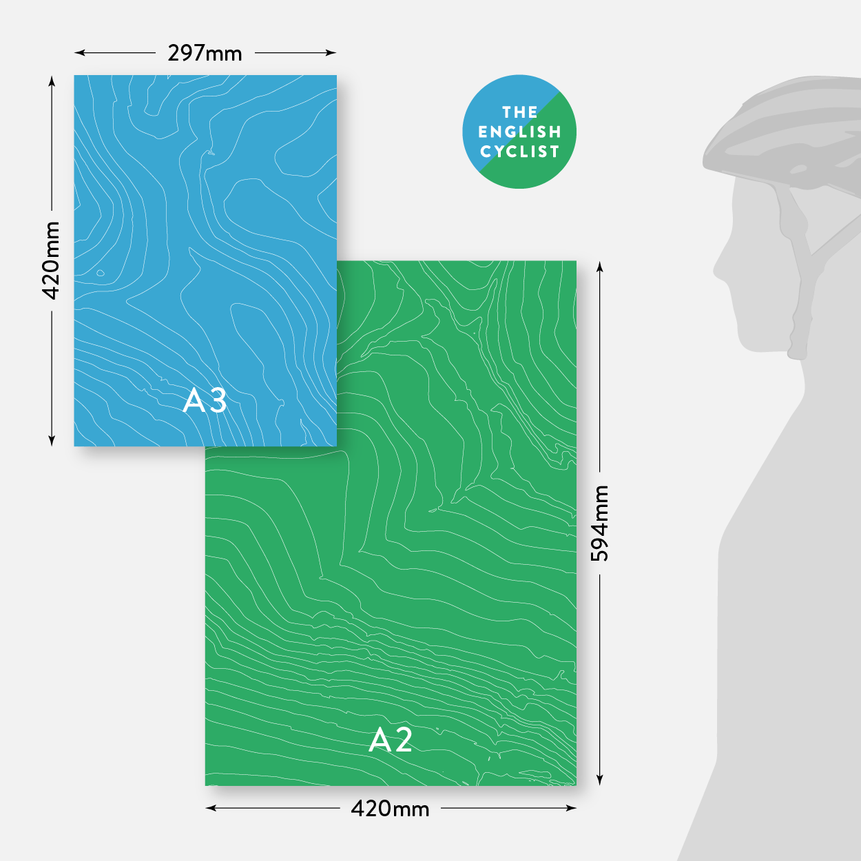 Tour de France 2014 Stages 1 & 2 Map Yorkshire – Poster – The English Cyclist