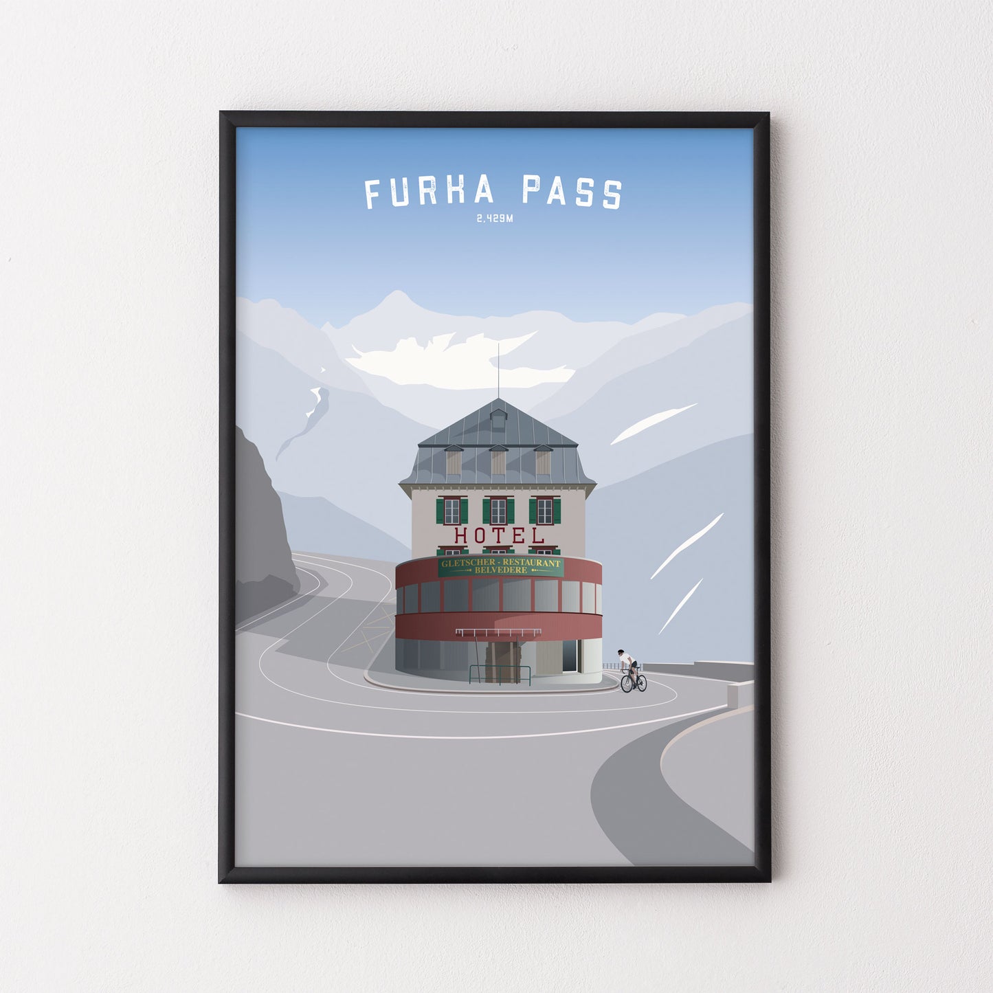 Furka Pass – Poster – The English Cyclist