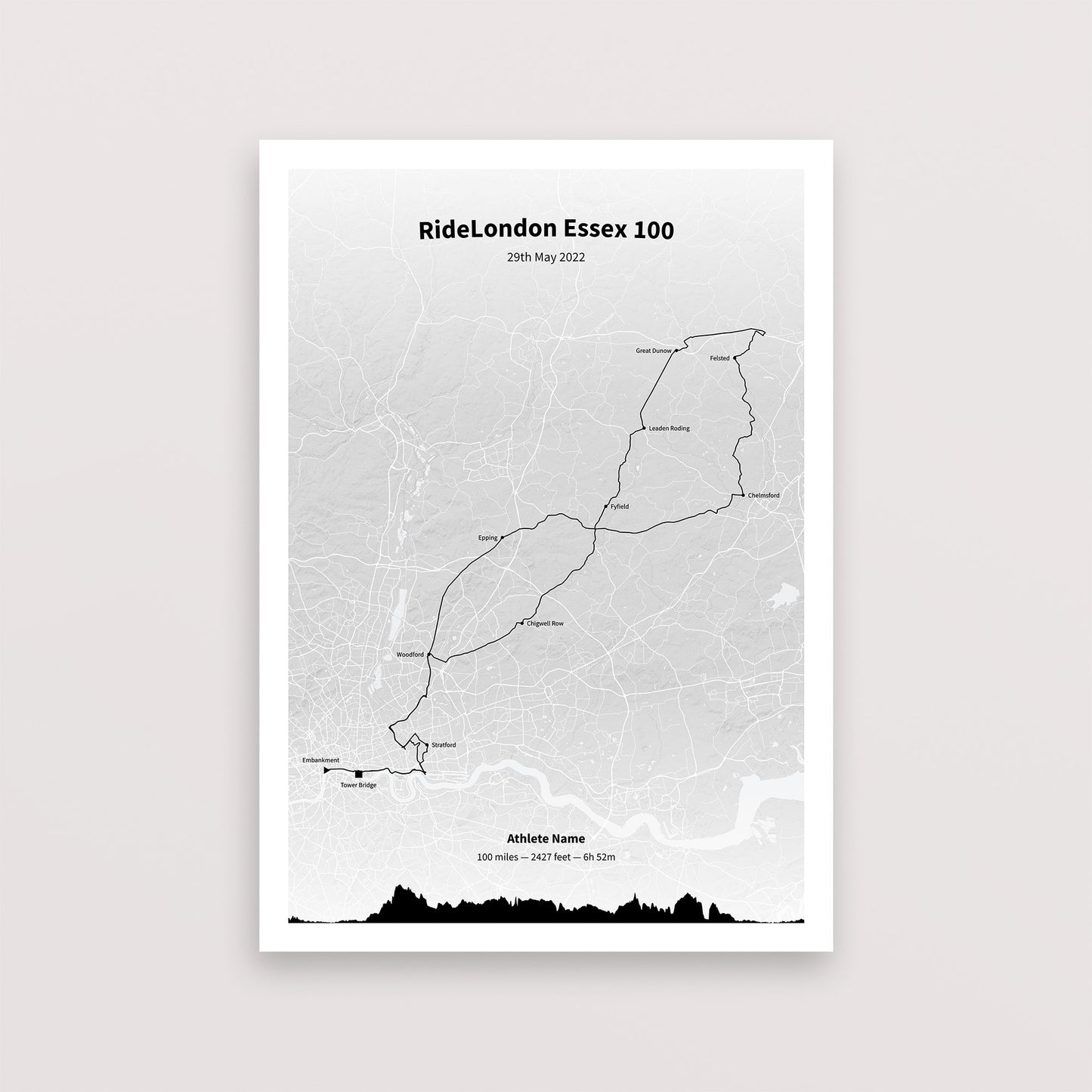 The Ride London Essex 100 - Poster - The English Cyclist