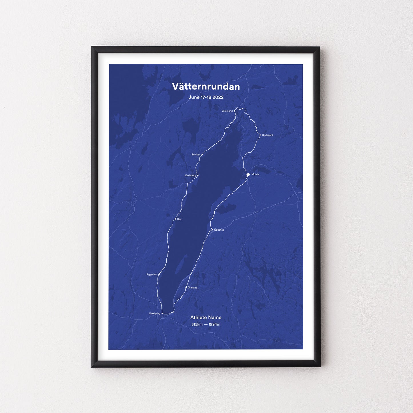 Vätternrundan cycling poster - The English Cyclist