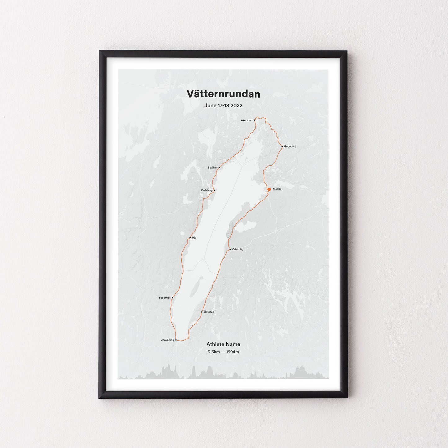 Vätternrundan cycling poster - The English Cyclist