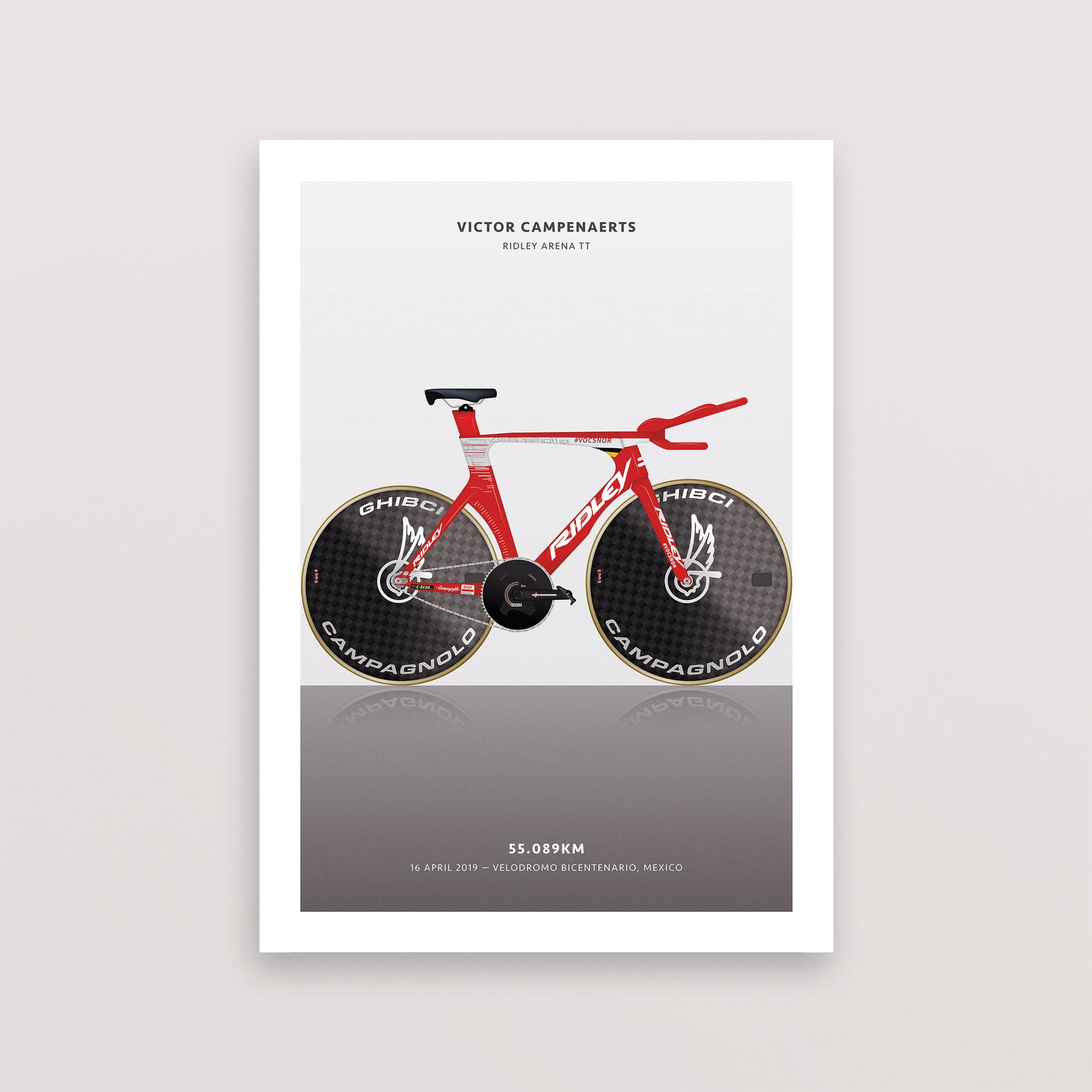 Victor Campenaerts Hour Record – Poster – The English Cyclist